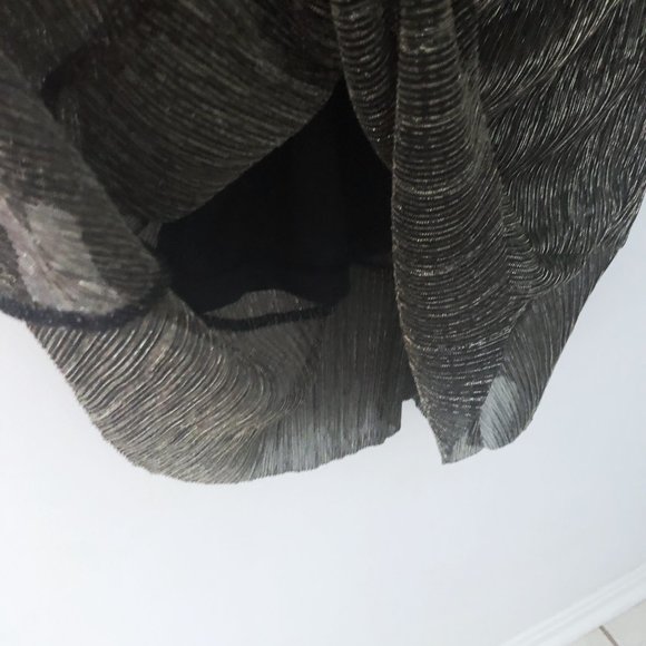 Banana Republic Metallic Shimmer Fit-And-Flare Dress - Picture 9 of 12